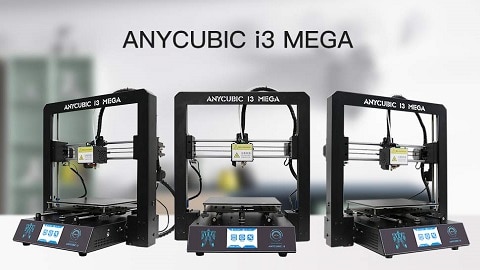 Anycubic i3 MEGA High Precision 3D -tulostinsarja, metallirunko, 1 kg: n filamentti