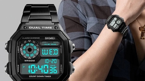 Rellotge SKMEI Sport d'acer inoxidable per a home