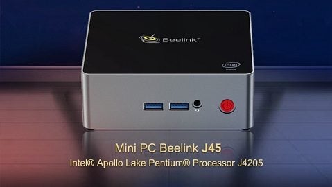 Beelink J45 英特尔奔腾 J4205 8GB DDR4 128GB mSATA SSD Windows 10 迷你电脑
