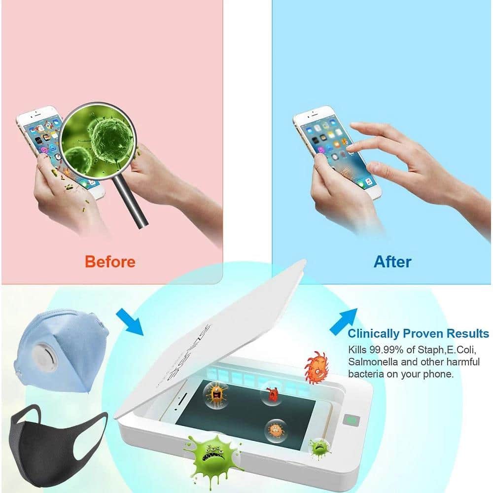 Esterilizador ultravioleta, desinfectante para móviles y objetos peque