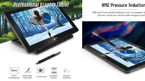 BOSTO BT-16HD bærbar 15.6 tommer H-IPS LCD (tablet - skærm)