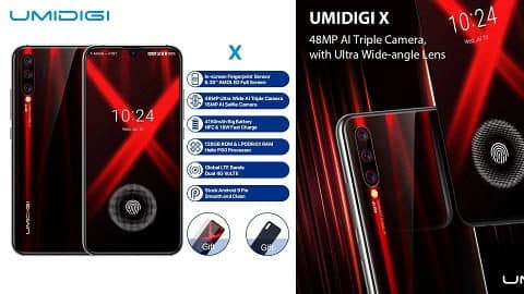 สมาร์ทโฟน UMIDIGI X (เวอร์ชันสากล - เข้ากันได้กับกรีซ)