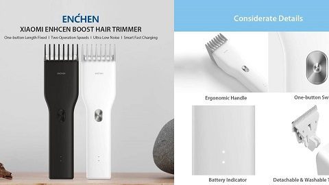 Xiaomi ENHCEN Boost Hair Trimmer (κουρευτική μηχανή) μαζί με δύο ψαλίδια