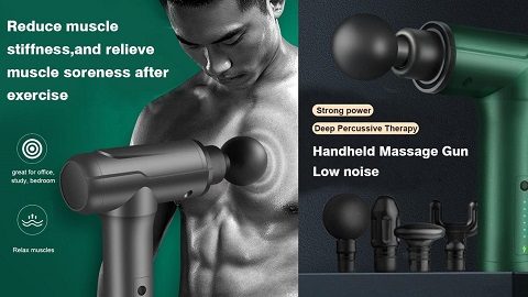 USB Mini Handheld Percussion Massage Gun (hierontalaite)
