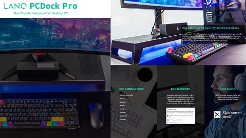 Inteligentní stojan na monitor LANQ PC Dock Pro