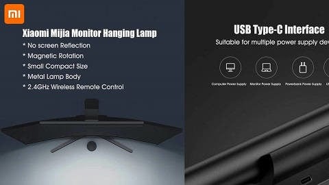 Xiaomi Mijia MJGJD01YL Display Lustr USB stolní lampa