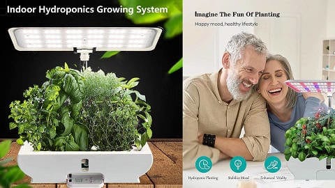 Kit de jardim de ervas para interior com sistema de cultivo hidropônico inteligente