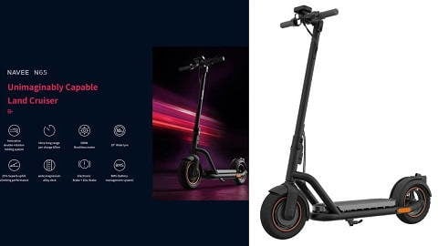 NAVEE N65 500W Motor 25km/h 10 inch Pneumatic Tires Electric Scooter