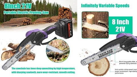 21V 8inch Portable Electric Pruning Saw