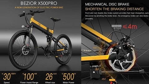 BEZIOR X500 Pro Elektrikli Bisiklet