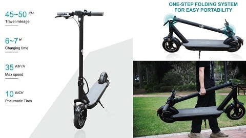 BEZIOR S500 MAX (10-Inch Tire Folding Electric Scooter)