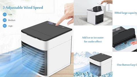 Portable Air Conditioner (Personal Desktop Air Cooler Humidifier)