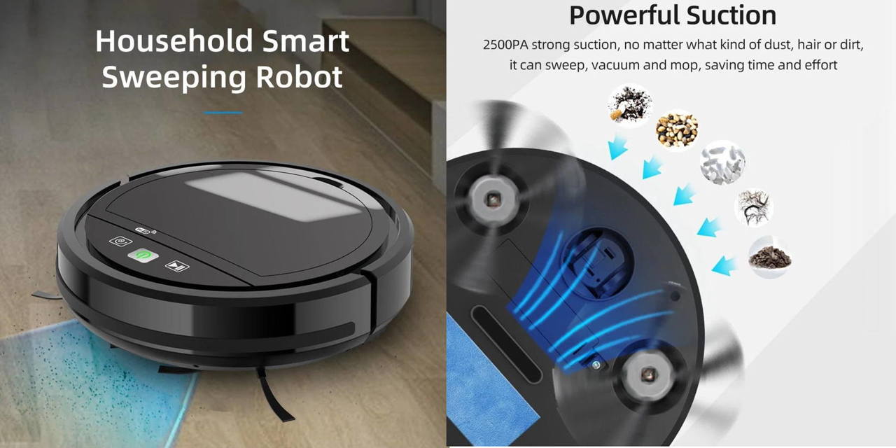 Få nå Smart Sweeper Household 3-i-1 rengjøringsstøvsuger til €61,67 og med  gratis frakt - Nyheter av Xiaomi Miui Hellas