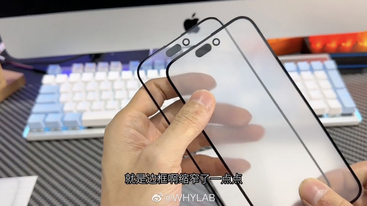 Vergleich der Glasscheiben von iPhone 15 und iPhone 15 Pro