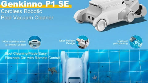 Genkinno P1 SE Cordless (Автоматичен уред за почистване на басейни)