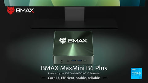 BMAX B6 플러스 미니 PC(인텔 코어 i3-1000NG4, 12GB LPDDR4 512GB SSD)
