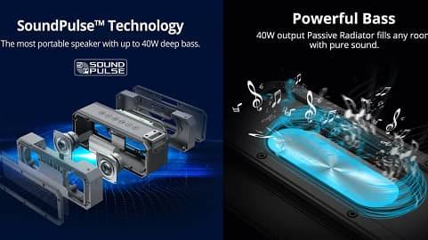 Tronsmart Element Force+ 40W Bluetooth Speaker (IPX7, TWS & NFC)