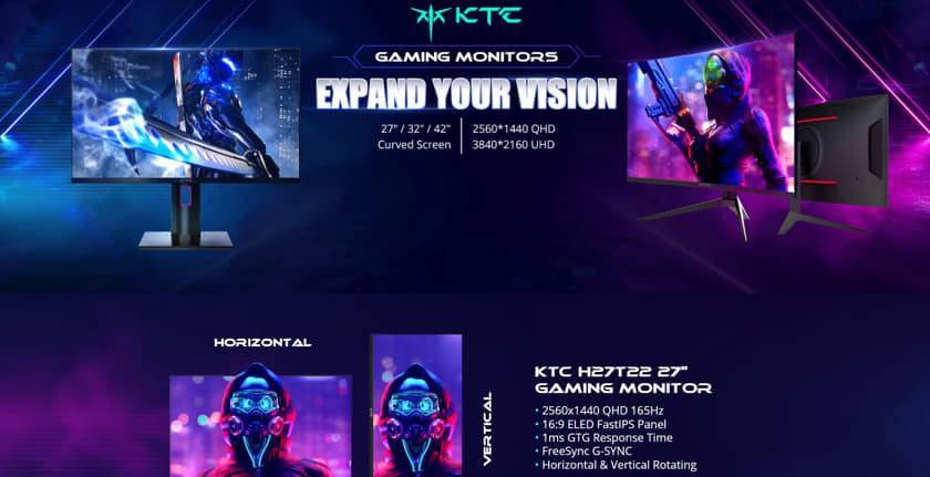 KTC H27V13 27-inch Gaming Monitor 100Hz 10 Bit