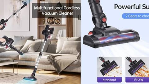 2 sa 1 Cordless Vacuum Cleaner Rechargeable Stick Vacuum