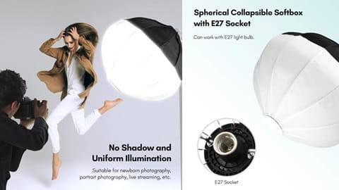 Zestaw oświetleniowy Softbox do latarni fotograficznej (oświetlenie studyjne)