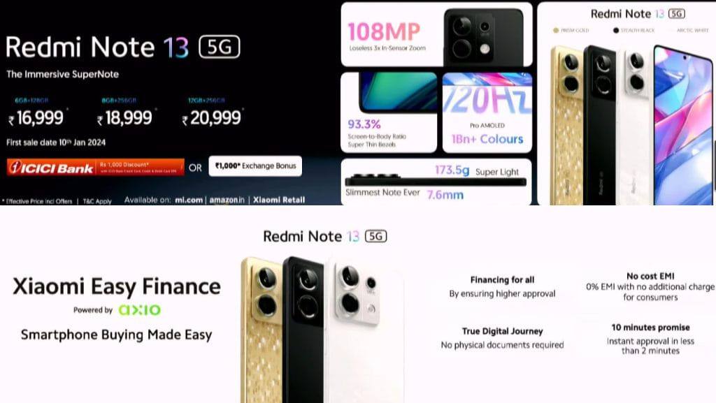 Xiaomi Redmi Note 13 5G, Redmi Note 13 Pro 5G y Redmi Note 13 Pro Plus 5G  hacen sus primeras apariciones internacionales con lanzamiento en la India  -  News