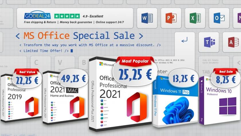 Microsoft Office 2019 Professional desde 17,99 €, Febrero 2024