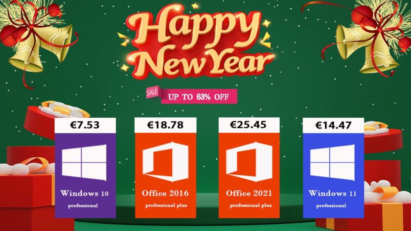 Nouvelles grosses offres du Nouvel An de MMORC : Windows 10 pro à