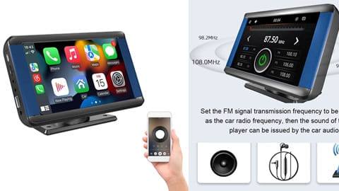 7-Zoll-Autoradio BT MP5-Player FM-Radioempfänger mit Carplay Android Auto