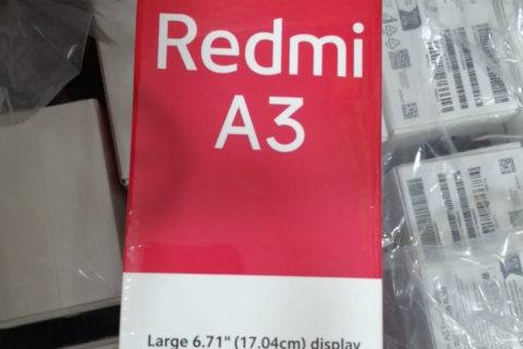 Η συσκευασία του Redmi A3