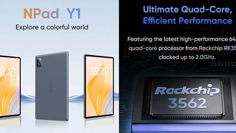 N-one Npad Y1 10.1-inch (1280x800 HD IPS, Android 13, 4 / 64GB)